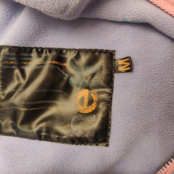 Neff Women's Pullover Hoodie Sweatshirt Quarter Zip Color Block Zip Pockets - Picture 3 of 6